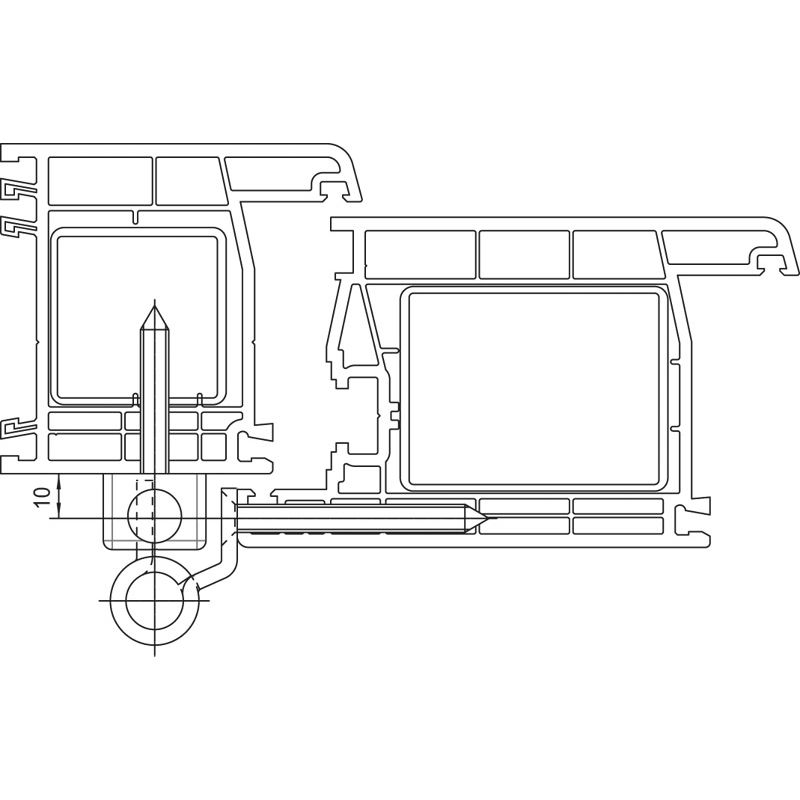 SIMONSWERK Haustürband SIKU RB 5010 3D Produktbild BIGANW L