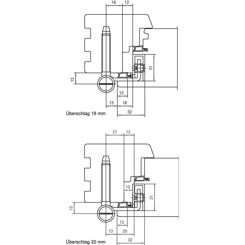 SIMONSWERK Haustürband BAKA Protect 2040 2D FD Produktbild BIGANW L
