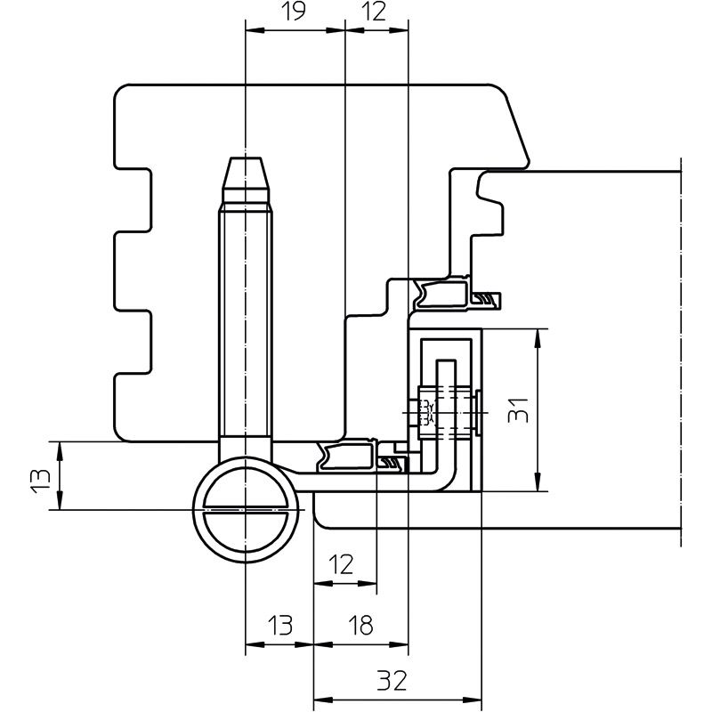SIMONSWERK Haustürband BAKA Protect 2040 2D FD Produktbild BIGANW L
