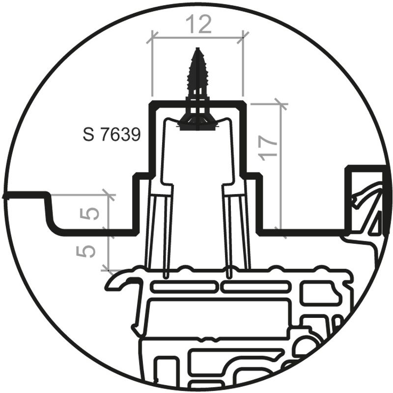 DEVENTER Bodentürdichtung S 7639 Produktbild BIGANW L