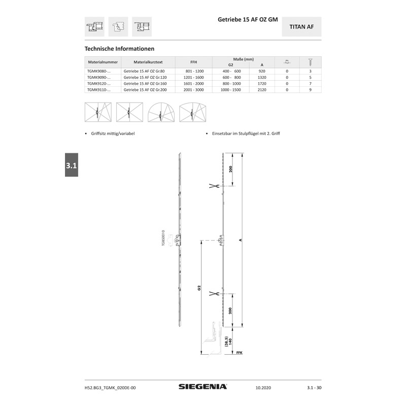 Getriebe 15 OZ-AF Gr 200 TS Krt10 Produktbild BIGANW L