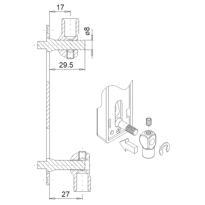 FUHR Gewindeansatz *ZA02D* Produktbild BIGANW L