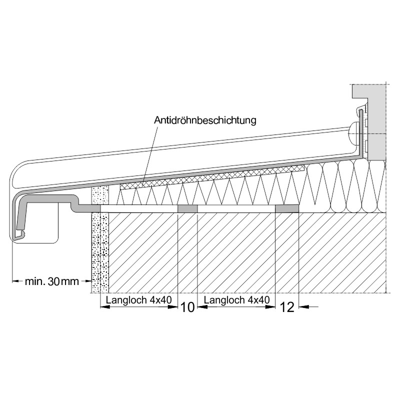 Fensterbankhalter RS25 zu VBH250 Produktbild BIGANW L