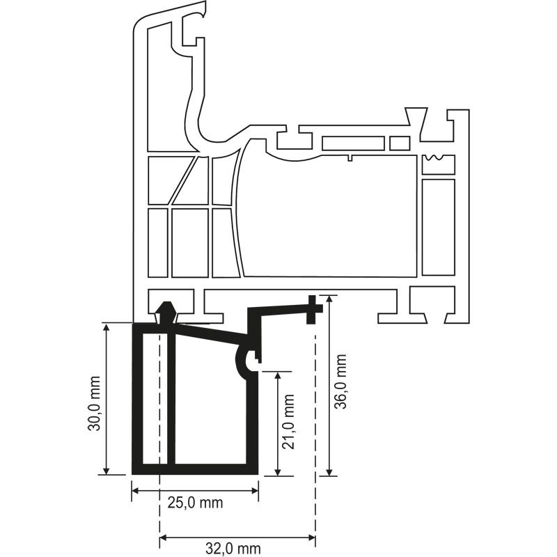 MENKE Fensterbankanschlussprofil 394 für Aluplast/Schüco Produktbild BIGANW L