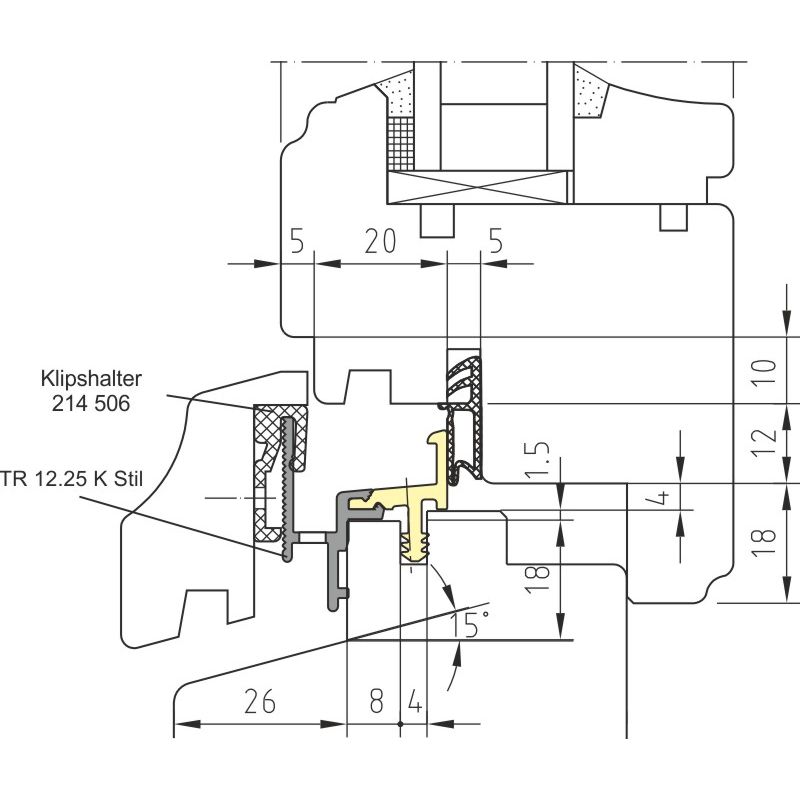 BUG Stilfensterschiene TR 12.25 K Stil Produktbild BIGANW L