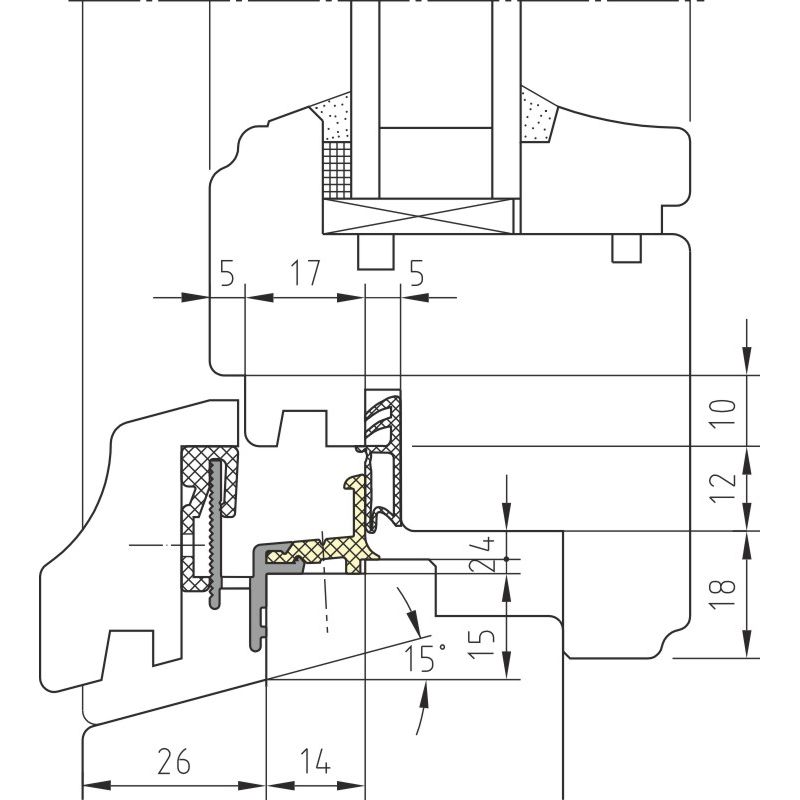 BUG Stilfensterschiene TR 12.22 Stil Produktbild BIGANW L