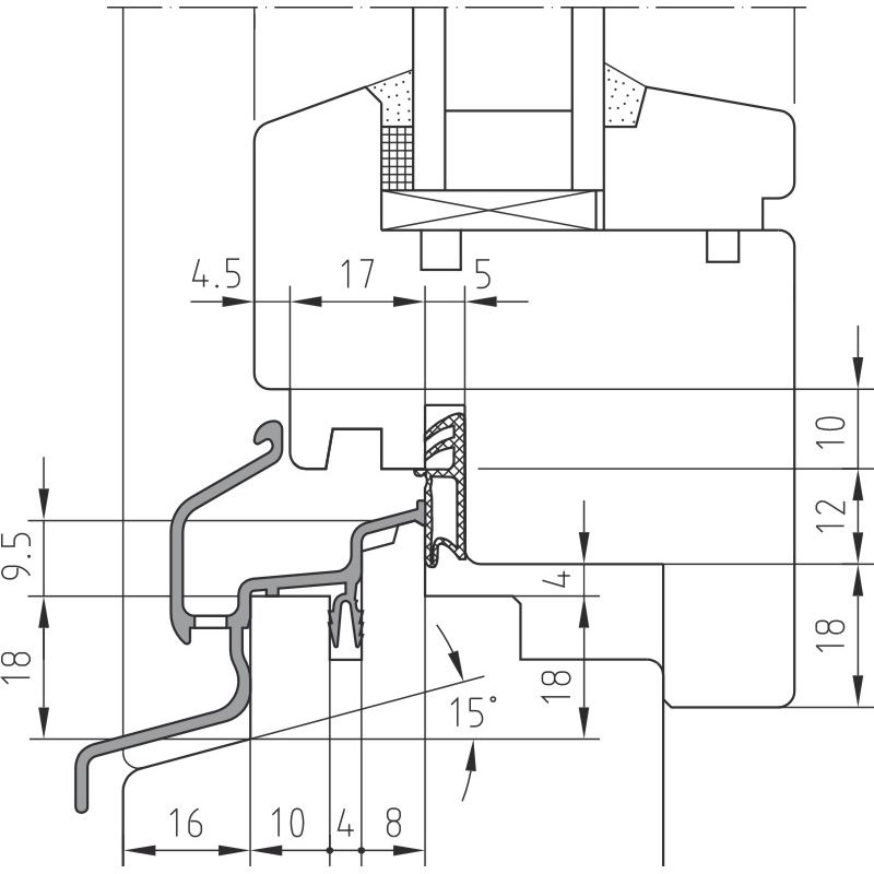 BUG Regenschutzschiene RD 22.44 K Produktbild BIGANW L