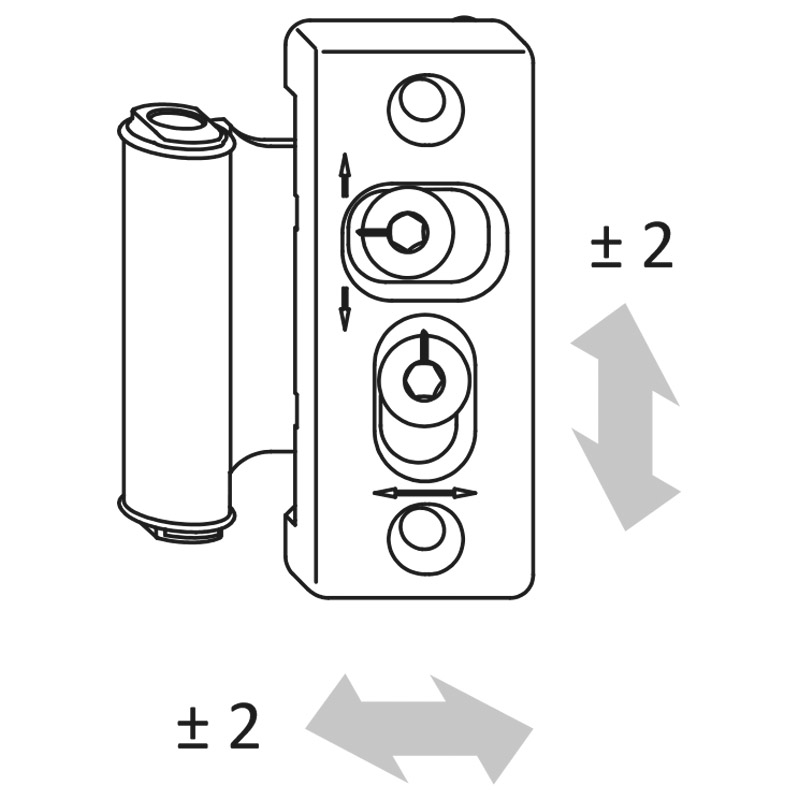 DREHFLUEGELBAND AUFLIEGEND SI-L. TS Produktbild BIGANW L