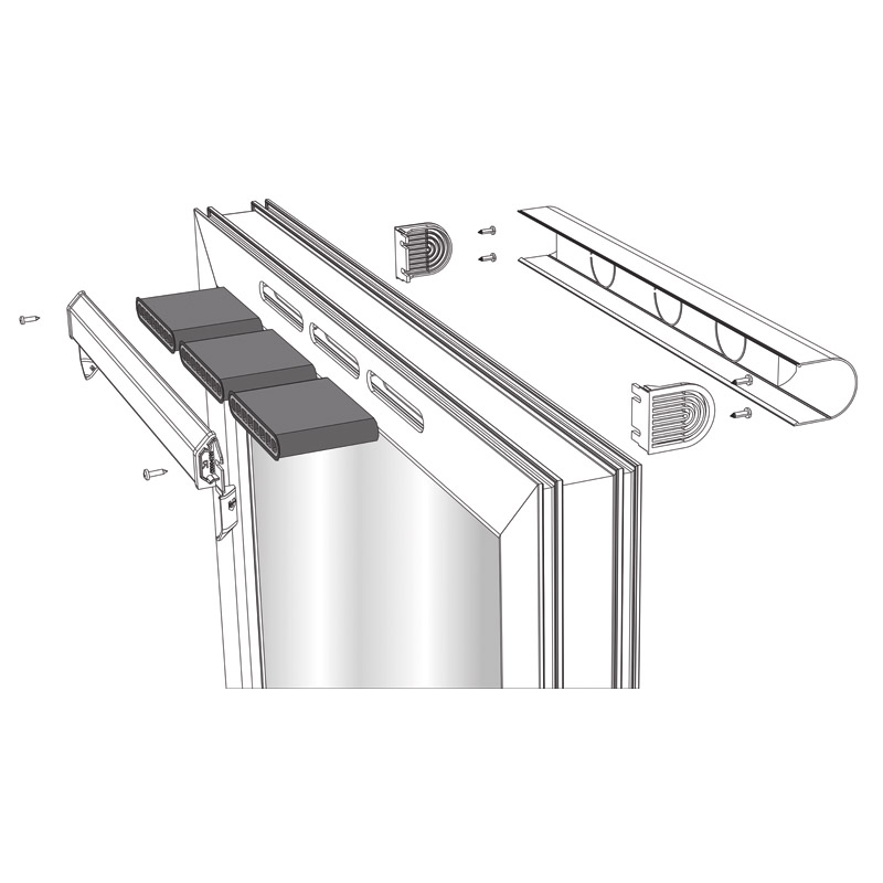 Spaltlüfter Sonoslot  Max 700 mm Ral 1247 Produktbild BIGDET L