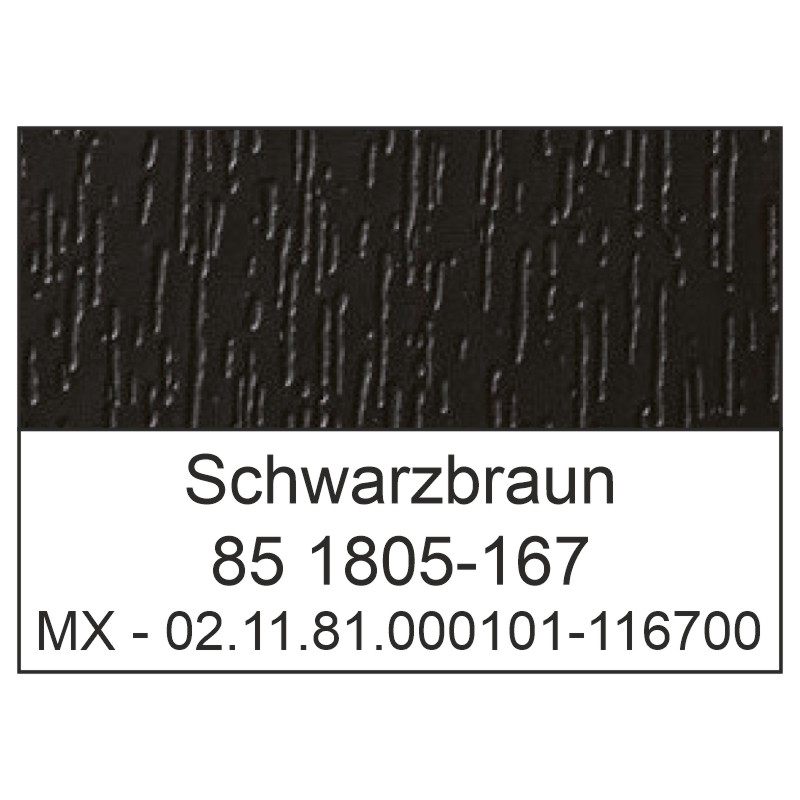 H-Profil 47x21mm Lg. 6,00m foliert 85 1805-167 Schwarzbraun Produktbild BIGDET L