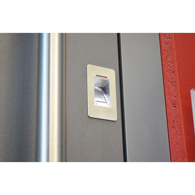 IDENCOM BioKey® Inside Fingerprint IR Einzelplatzverwaltung mit frontaler Befestigung Produktbild BIGDET L