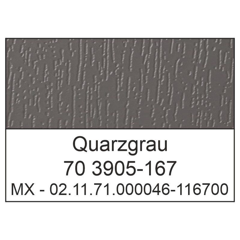 H-Profil 47x21mm Lg. 6,00m foliert 70 3905-167 Quarzgrau Produktbild BIGDET L
