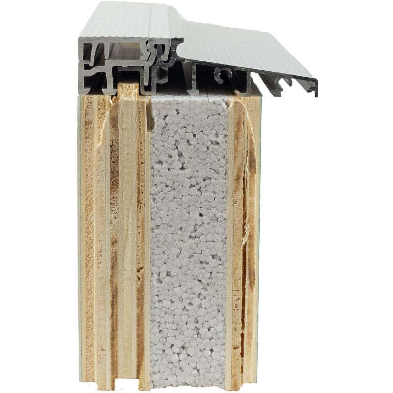 greenteQ Unterbaudämmprofil PVC/EPS 64 mm für GKG Türschwelle TS5... Produktbild BIGDET L