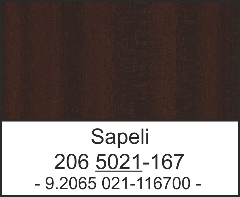 Flachprofil 80x3 mm SK Lg. 6,00 m foliert 206 5021-167 Sapeli Produktbild BIGDET L