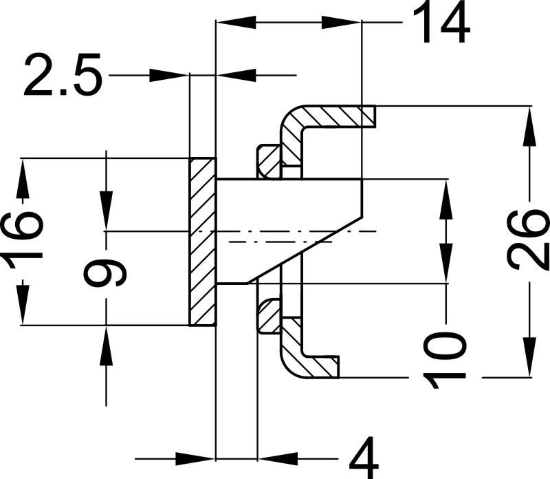WINKHAUS Zwangsverriegelung T-ZV F1600 Produktbild BIGDET L