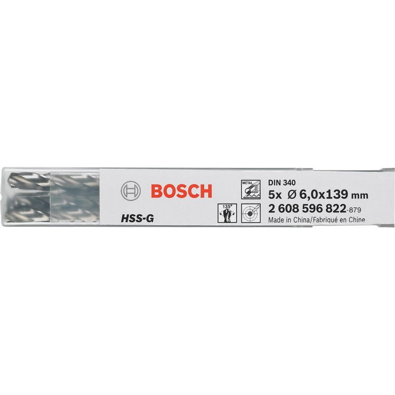 BOSCH Spiralbohrer lang HSS-G lang DIN340 Produktbild BIGDET L