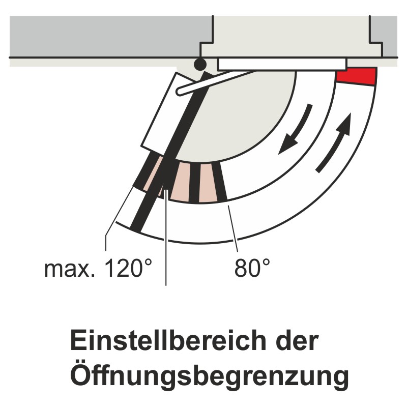 DORMAKABA Öffnungsbegrenzung für G-SR Produktbild BIGDET L