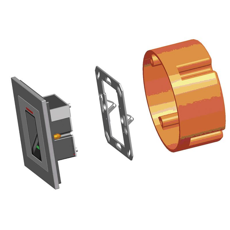 Stand-Alone Zutrittskontrolle BioKey®Gate New Line + IR Unterputz Produktbild BIGDET L