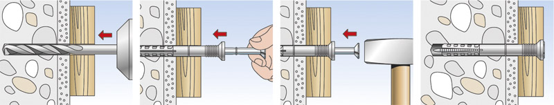 fischer Nageldübel N-S mit Senkkopf Produktbild BIGDET L