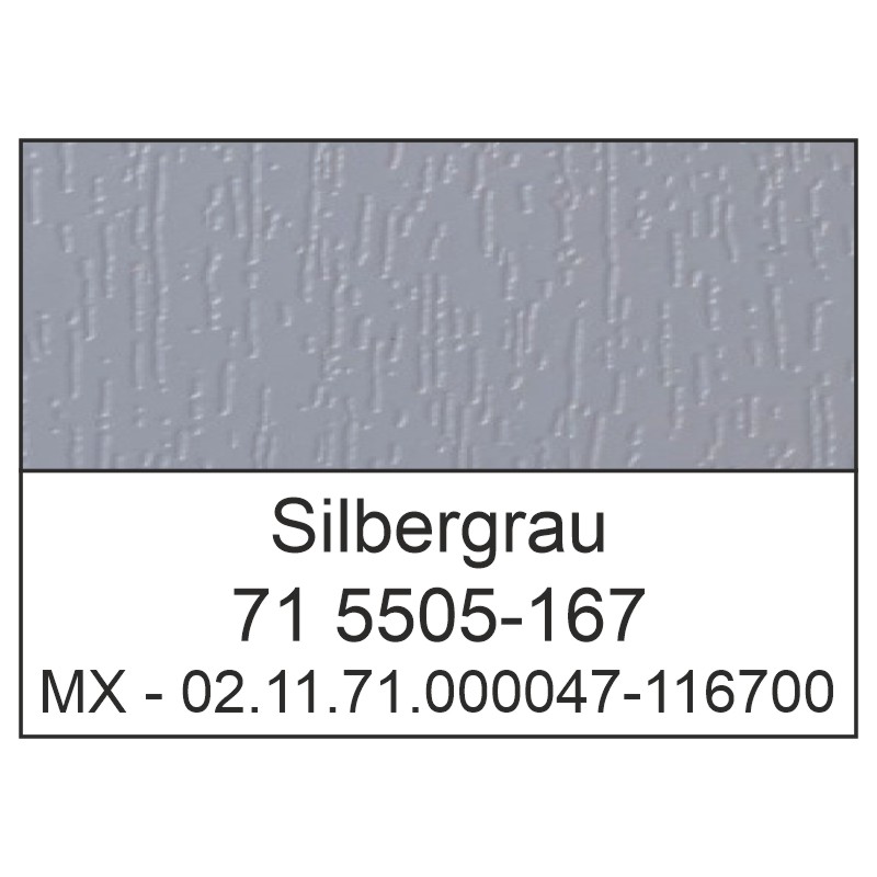 H-Profil 47x21mm Lg. 6,00m foliert 71 5505-167 Silbergrau Produktbild BIGDET L