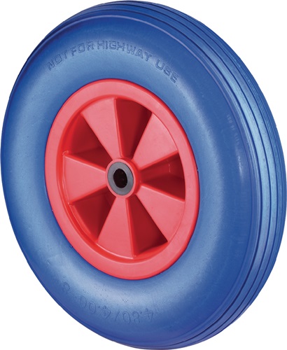 Polyurethanrad Rad-D. 260 mm Tragfähigkeit 160 kg   pannensicher Kunststoff Stollen Produktbild BIGPIC L
