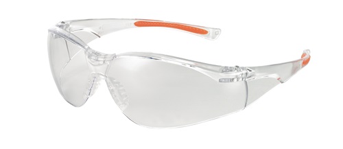 Schutzbrille EN 166, EN 170 FT K UNIVET 513 Bügel klar orange, Scheibe klar PC Produktbild BIGPIC L