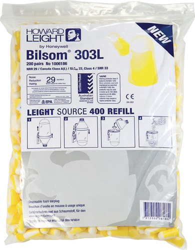 Gehörschutzstöpsel EN 352-2 (SNR)=33 dB  303 Nachfüllpack à 200 Paar, Gr. L Produktbild BIGPIC L