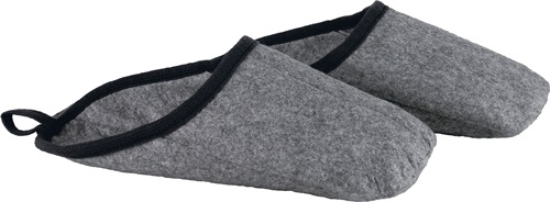 Filzüberschuhe L (41-46) grau-meliert  Ludwig 100 % Polyesterfilz Produktbild BIGPIC L
