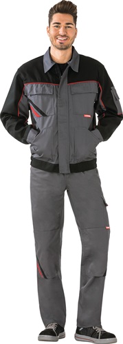Bundjacke Gr.48 schiefer/sw/rot PLANAM 2Seitentaschen Produktbild BIGPIC L