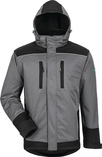 Wintersoftshelljacke Größe XL FELDTMANN Ajax grau/schwarz 100 % PES Produktbild BIGPIC L