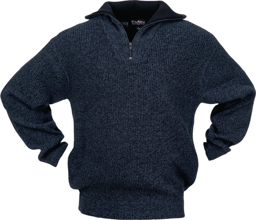 Pullover Größe L   schwarz/blau-meliert 100 % PES Produktbild BIGPIC L