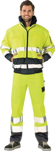 Comfortjacke 2farbig Gr.M Warnschutz PLANAM gelb/marine Produktbild BIGPIC L