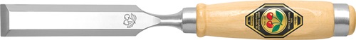 Stechbeitel B. 30 mm mit 2 Stahlzwingen   Weißbuchenheft Ulmer Form Produktbild BIGPIC L