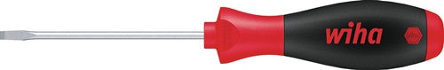 Schraubendreher Schlitz SW 4x100mm Ges.-L.211mm WIHA DIN/ISO2380 Rundklinge Mehrkomp.-Griff SoftFinish m.Größenleitsystem Produktbild BIGPIC L