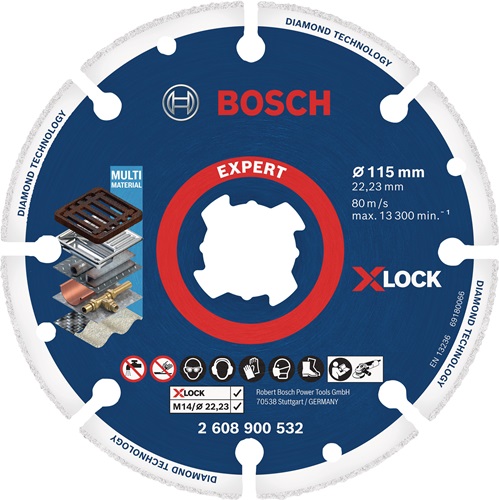 Bosch X-Lock Dia-Metall-Trennscheibe 125mm Produktbild BIGPIC L