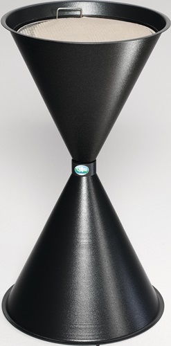 Standascher D400xH730mm antik-silber VAR  Stahlblech Produktbild BIGPIC L
