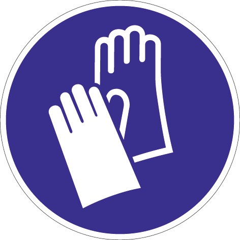 Gebotszeichen Handschutz benutzen  ASR A1.3/DIN EN ISO 7010 Kunststoff Produktbild BIGPIC L