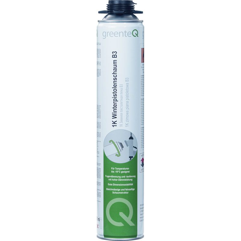 greenteQ 1K-Winterpistolenschaum B3 750ml o.PDR D/F/NL/E Produktbild BIGPIC L