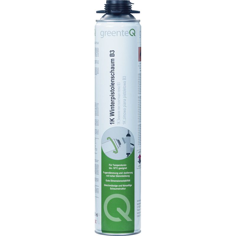 greenteQ 1K-Winterpistolenschaum B3 750ml o.PDR D/F/I Produktbild BIGPIC L