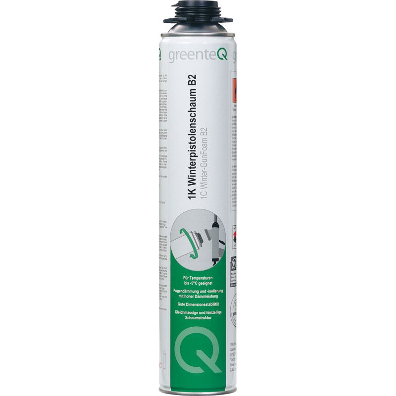 greenteQ 1K-Fensterpistolenschaum B2 750ml o.PDR D/RUS/PL Produktbild BIGPIC L