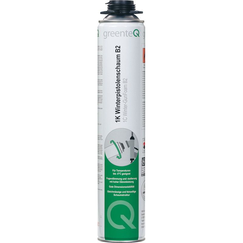 greenteQ 1K-Fensterpistolenschaum B2 750ml o.PDR D/F/I Produktbild BIGPIC L