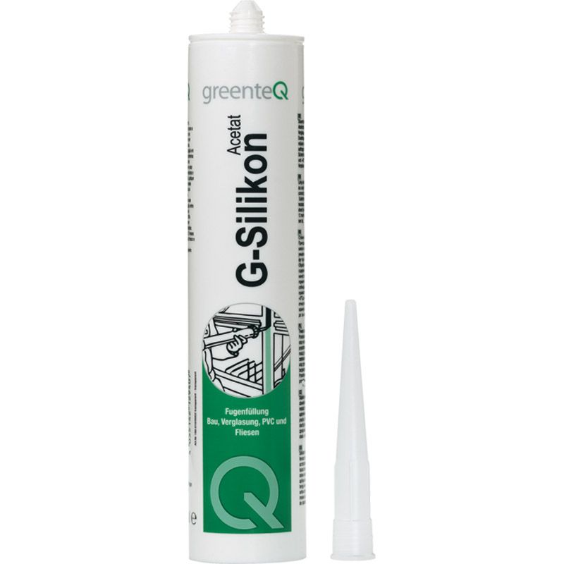 greenteQ G-Silikon Acetat 270 ml weiß Produktbild BIGPIC L