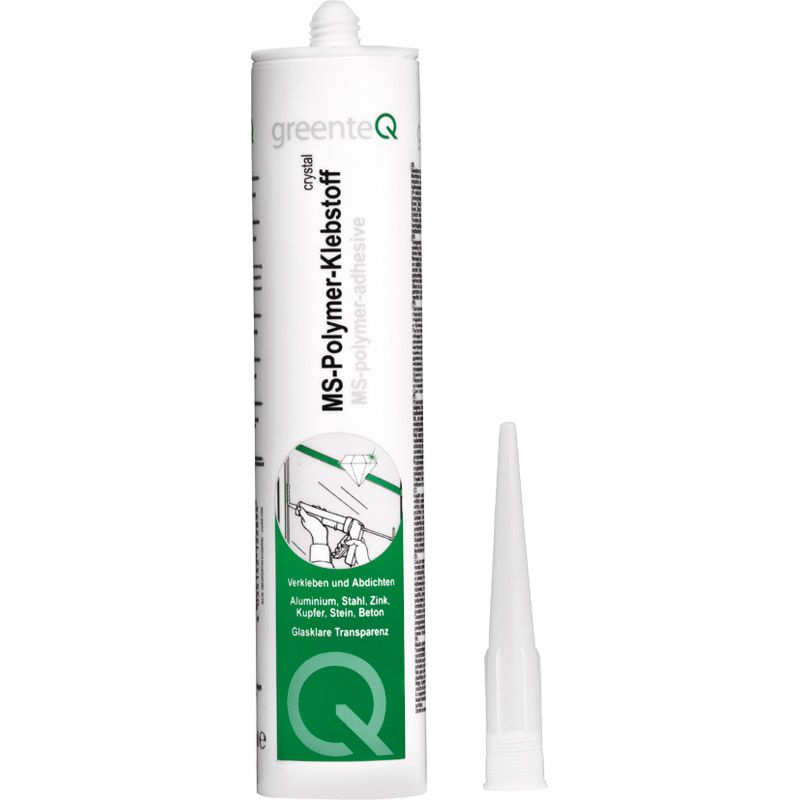 greenteQ MS-Polymer-Klebstoff 290 ml kristallklar Produktbild BIGPIC L