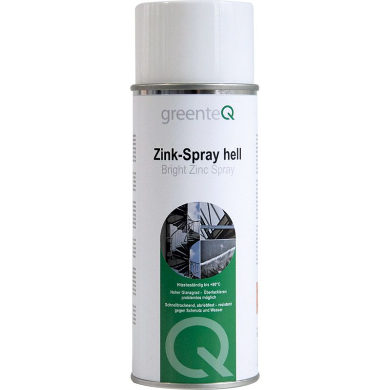 greenteQ Zink-Spray hell 400 ml Produktbild BIGPIC L