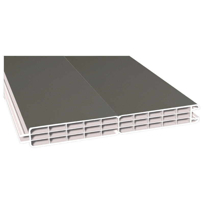 Nut- u. Federprofil 200x24mm Lg. 6,00m foliert, GK Cremeweiß 70 3905-167 Quarzgrau Produktbild BIGPIC L