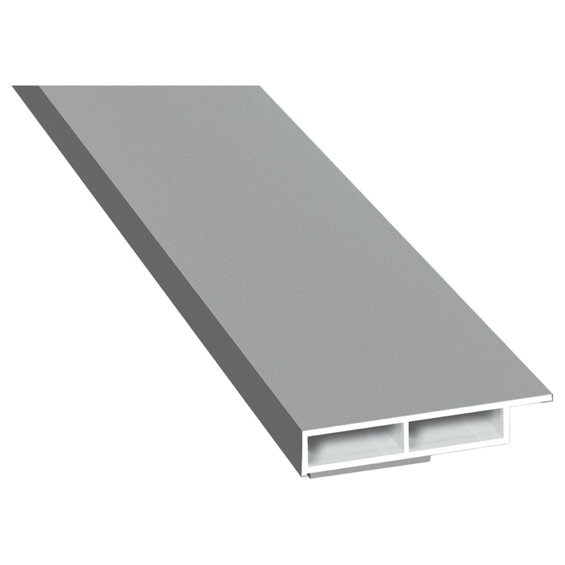 Kammerprofil 40x7mm SK Lg. 6,00m foliert mit Nase 70 0405-083 Signalgrau Glatt Produktbild BIGPIC L