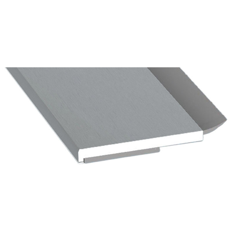 Flachprofil 30x3mm WL SK Lg. 6,00m foliert, WL Schwarz 71 5505-167 Silbergrau Produktbild BIGPIC L