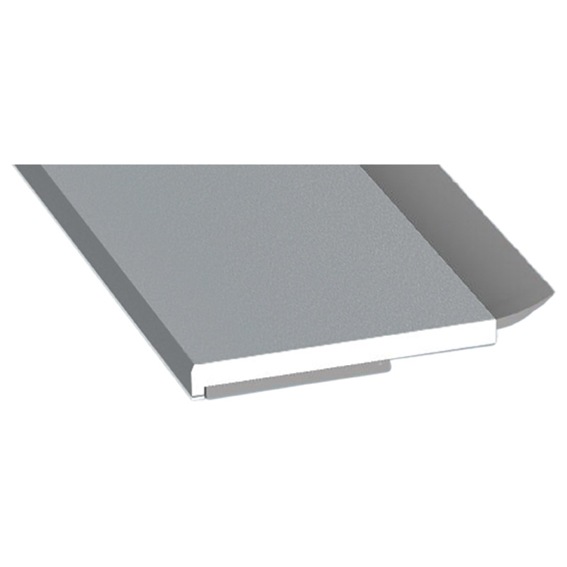 Flachprofil 30x3mm WL SK Lg. 6,00m foliert, WL Schwarz 71 5505-083 Silbergrau Glatt Produktbild BIGPIC L