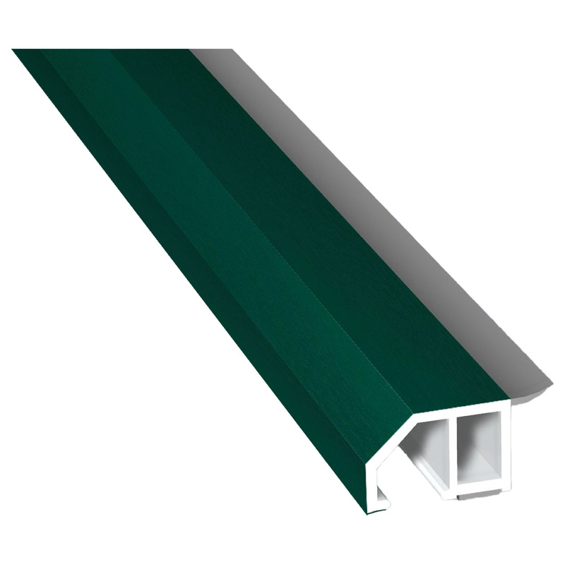 Anschluß-Profil 30mm WL SK Lg. 6,00m foliert, klipsbar, WL Schwarz60 0505-167 Moosgrün Produktbild BIGPIC L