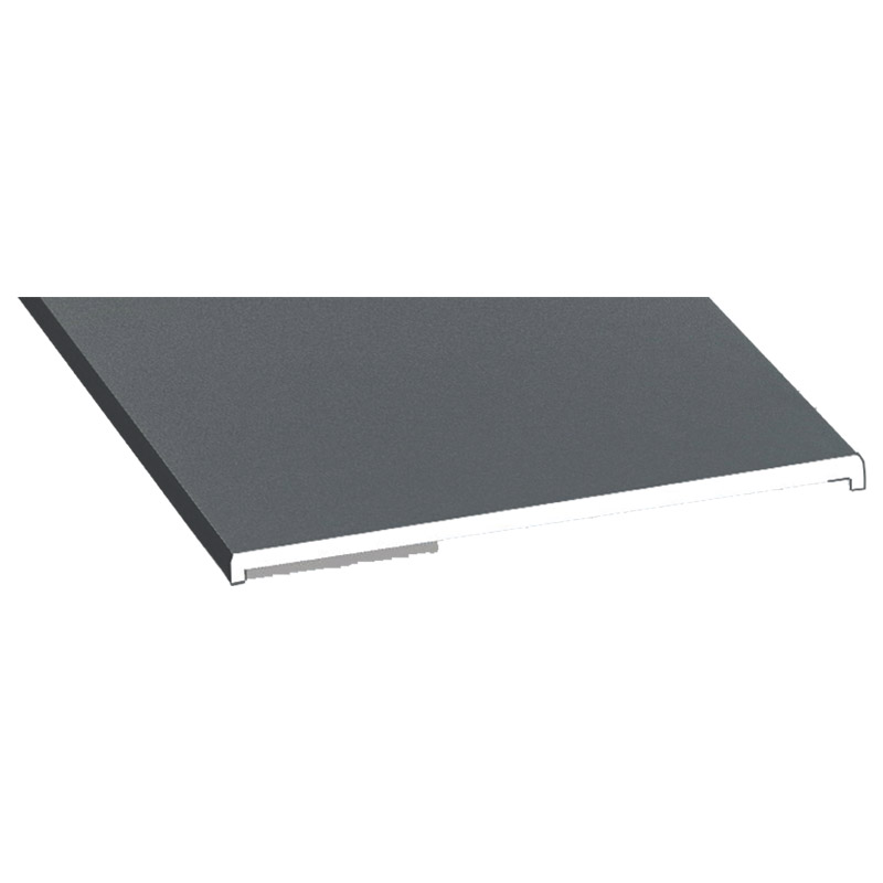 Flachprofil 50x3/2mm SK Lg. 6,00m foliert 70 1205-083 Basaltgrau Glatt Produktbild BIGPIC L